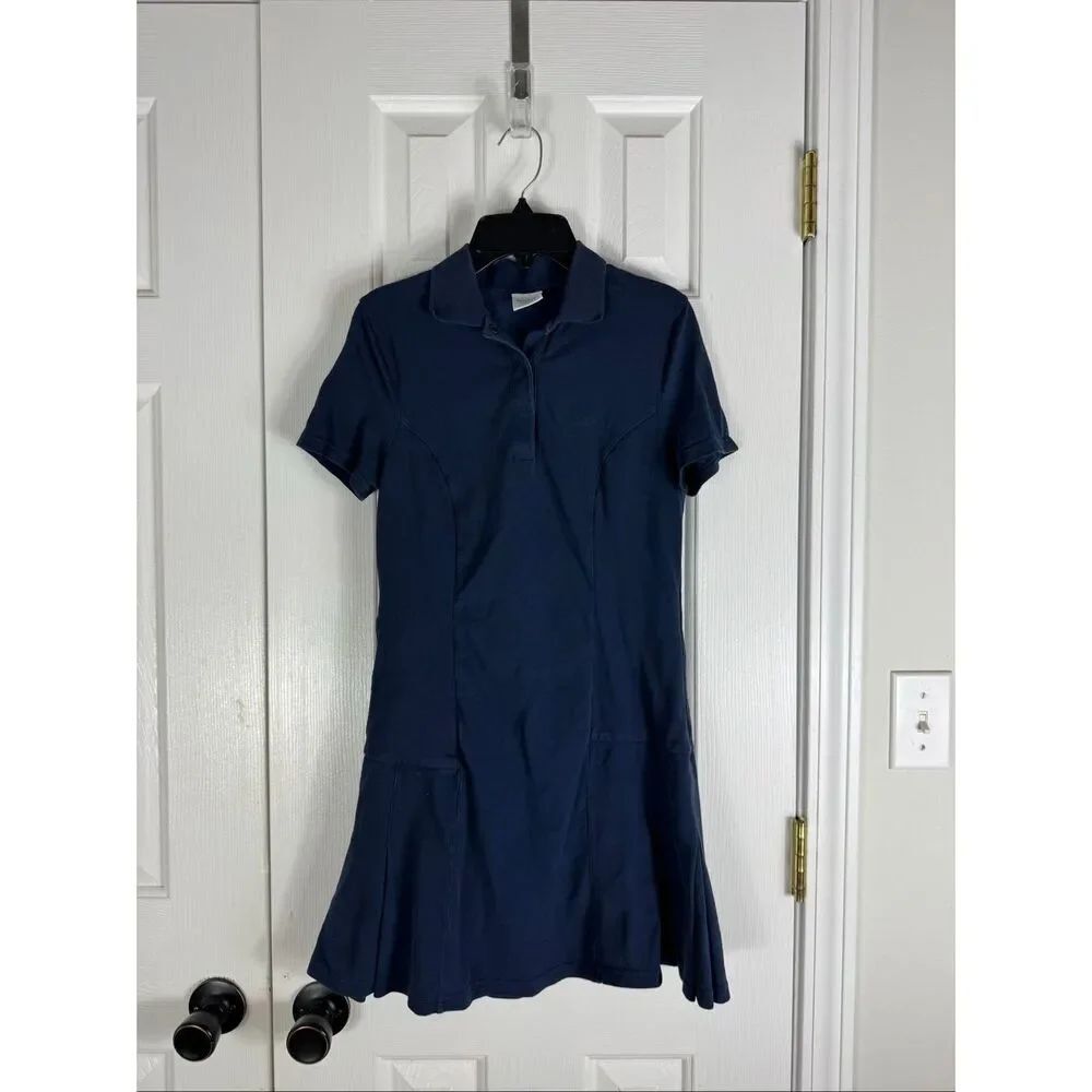 Outdoor Voices Navy Blue Womens Polo Dress Pleated Athleisure Tennis Uniform Siz